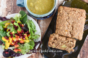 Slice of Gluten Free Cardamon Apple Oatmeal Bread