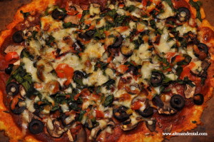 cauliflower pizza whole pie