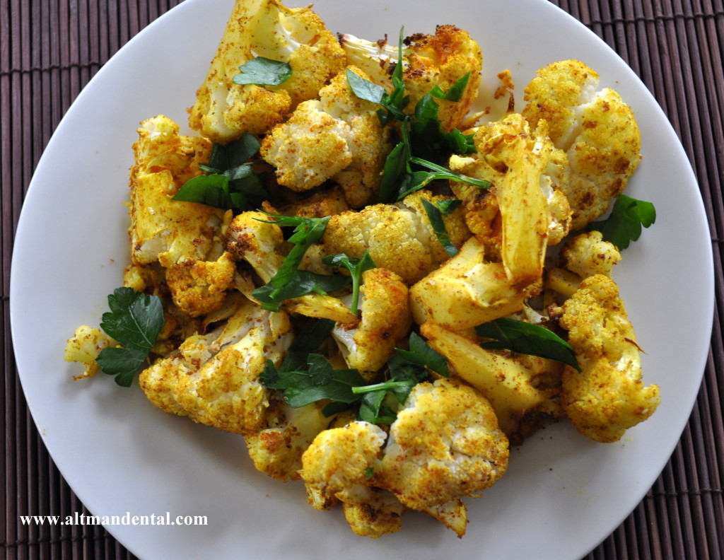 Indian Roasted Cauliflower Plated