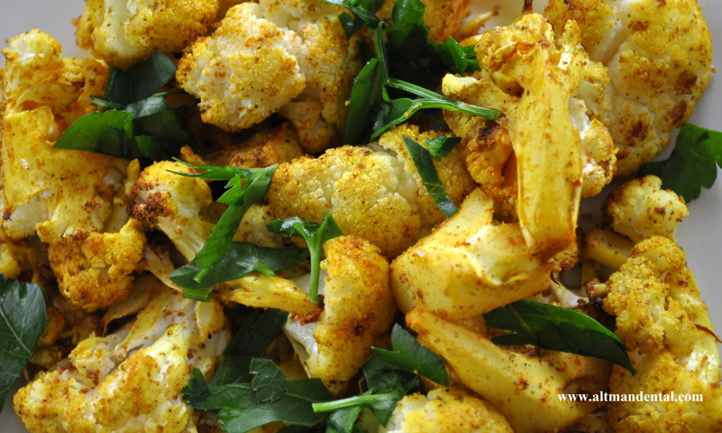 Indian Roasted Cauliflower Up Close
