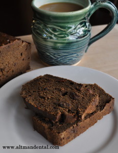 buckwheat bread and coffee