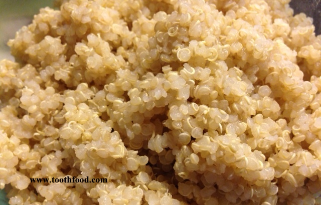 cooked quinoa toothfood