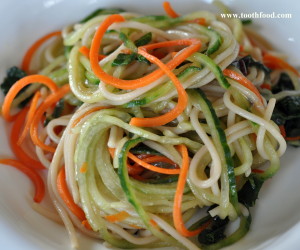 Cold Gluten Free Asian Noodle Salad