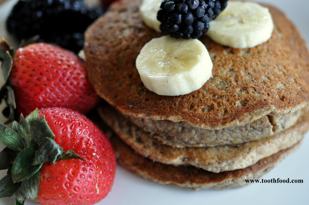 egan Banana Oat Pancakes Stack