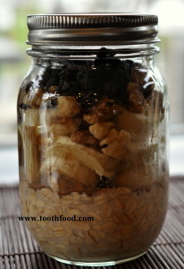 banana walnut raisin museli
