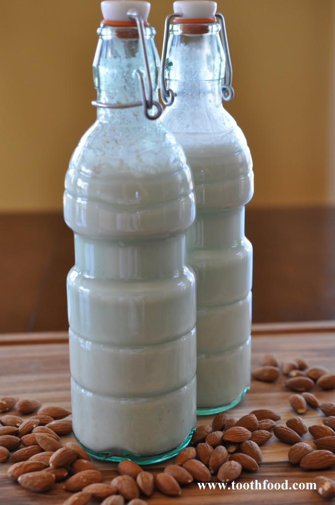 Almond Milk in Containers