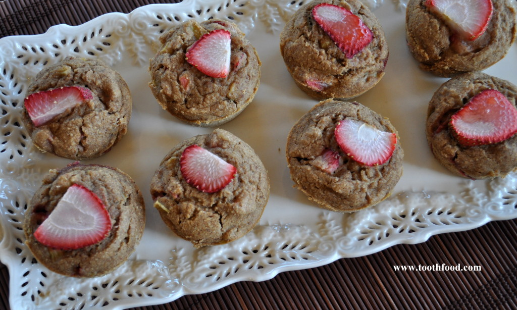 Gluten Free Strawberry Rhubarb Muffins