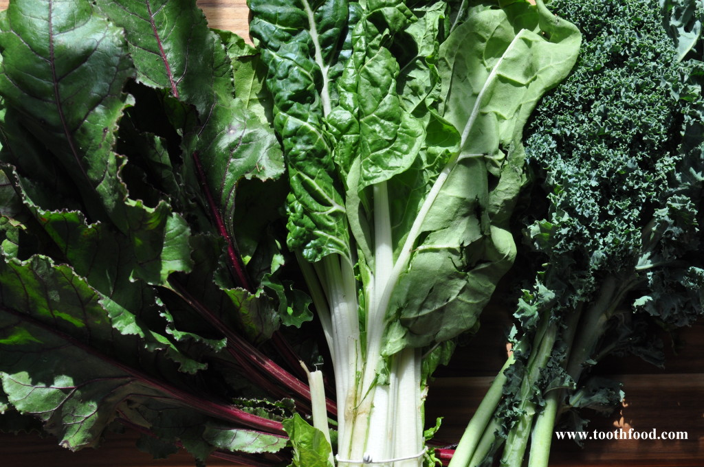 Mixed Greens Beet, Card, and Kale