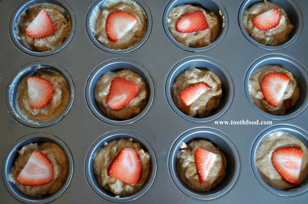 Prebaked Strawberry Rhubarb Muffins