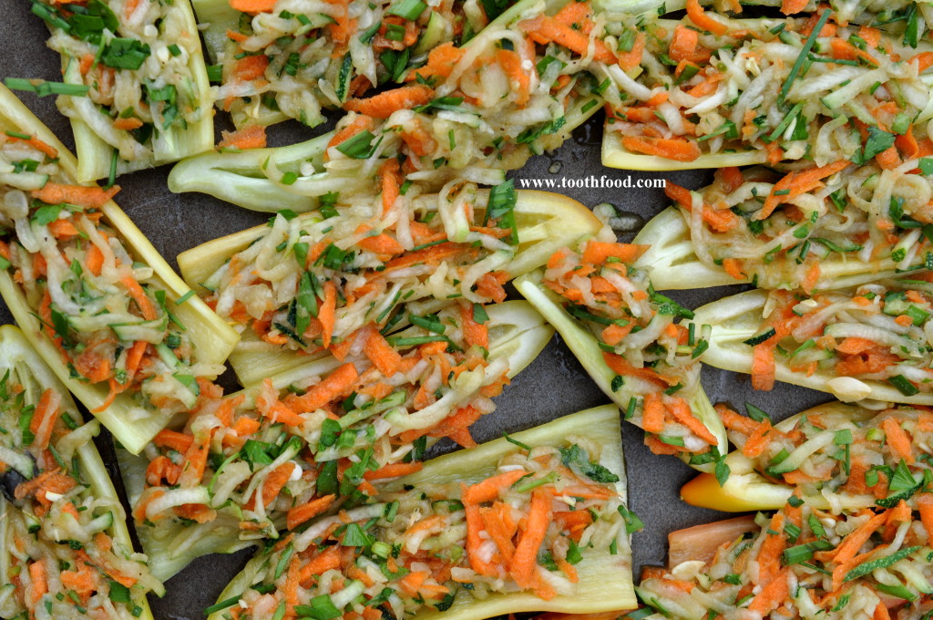 Banana Peppers Stuffed With Summer Vegetables | Garden Fresh Foodie