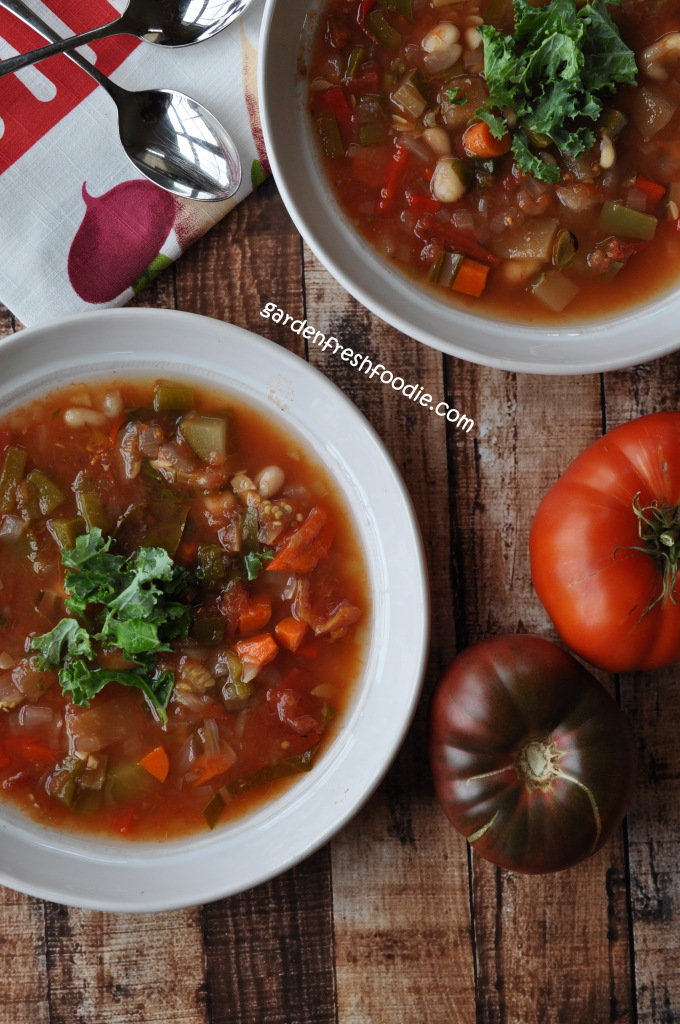 Fall Garden Minestrone Soup