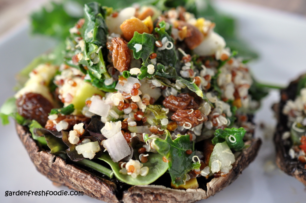 Portabella mushroom with Quinoa Confetti Salad