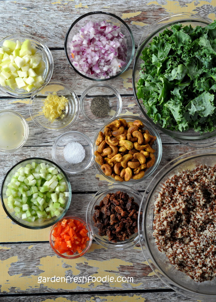 Quinoa Confetti Salad mise en place