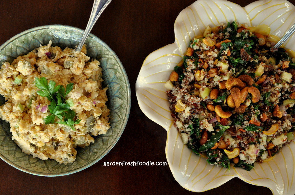 Tuna-less Salad and Quinoa Confetti Salad