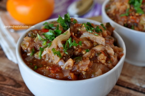 Bowl of Hearty Tomato & Cauliflower Stew