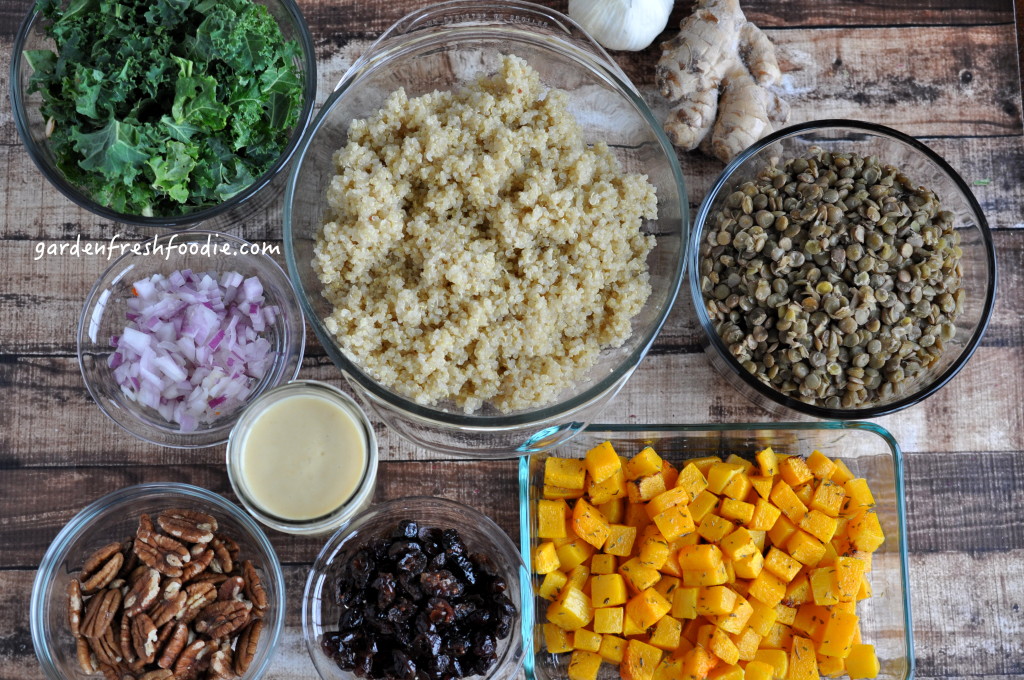 Butternut Squash Quinoa Salad Mise En Place