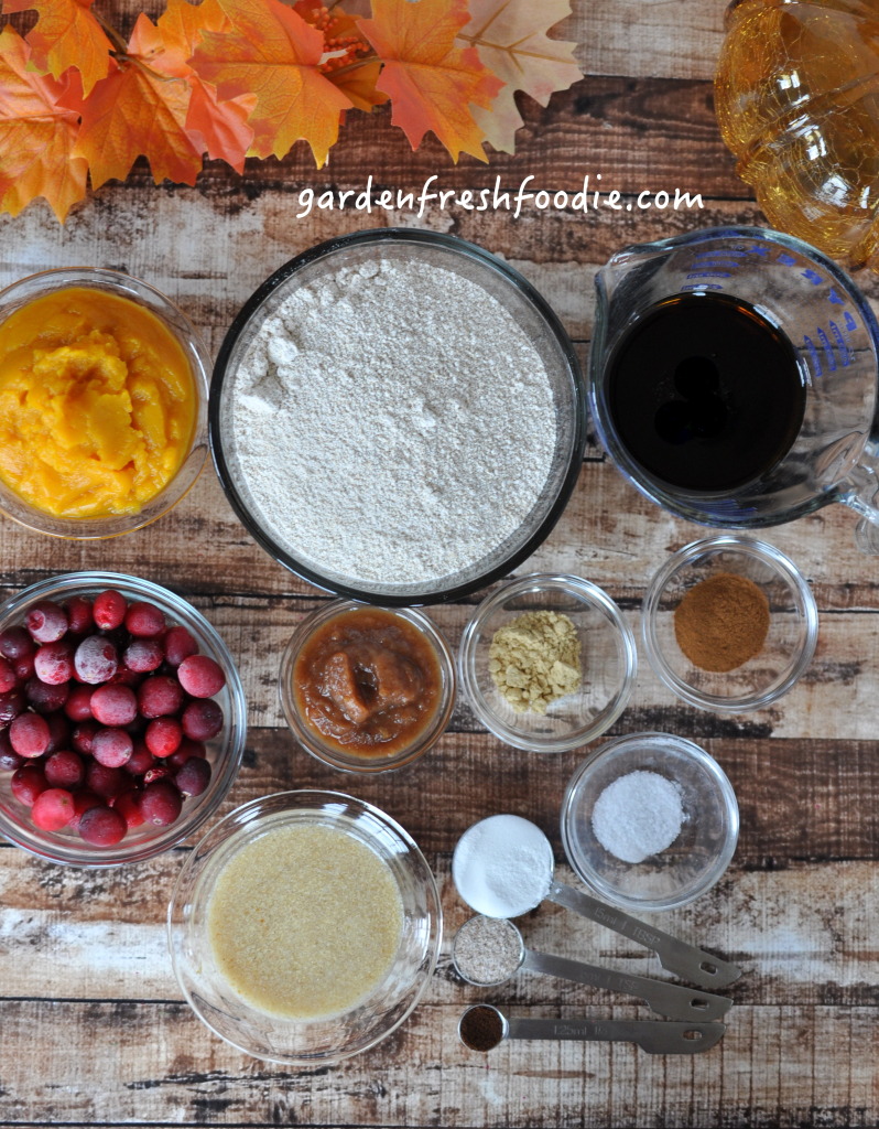 Pumpkin Cranberry Bread Mise En Place