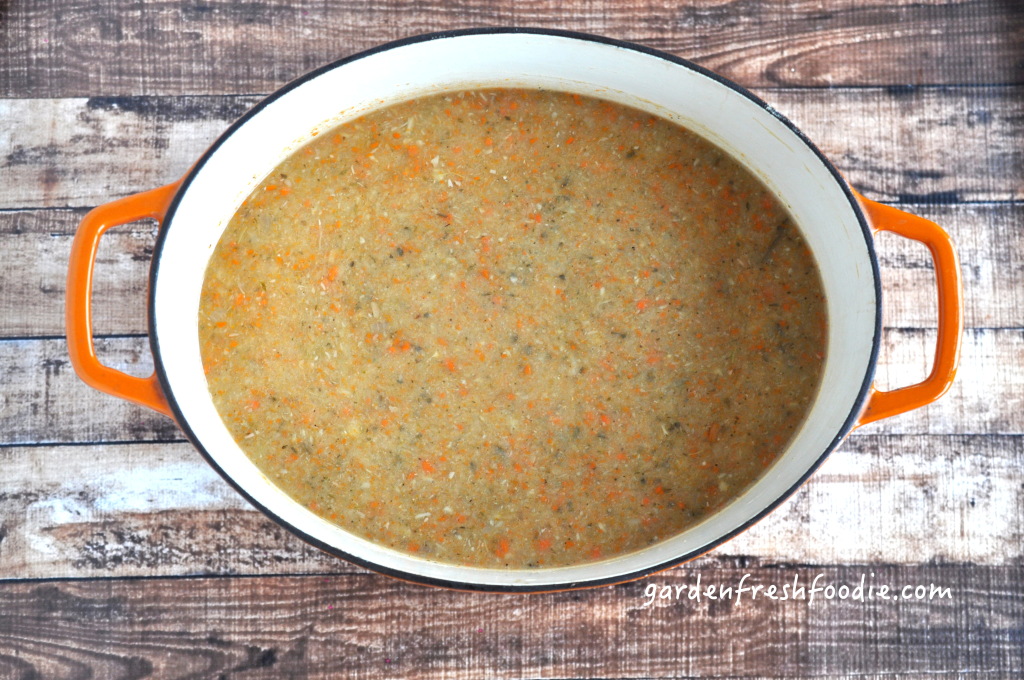 Creamy white Bean and Sage Soup Pureed