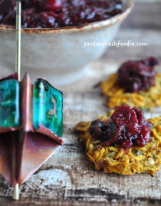 Indian Spiced Latkes With Dried Cherry Cranberry Sauce