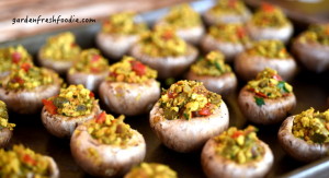 Tray of Stuffed Mushrooms