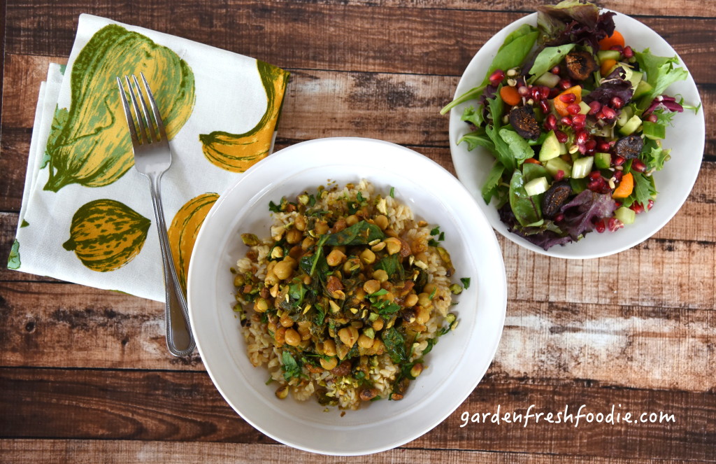 Chickpea Spanish Stew and Salad