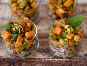 Moroccan Chickpea Tangine With Pomegrante Quinoa Appetizers