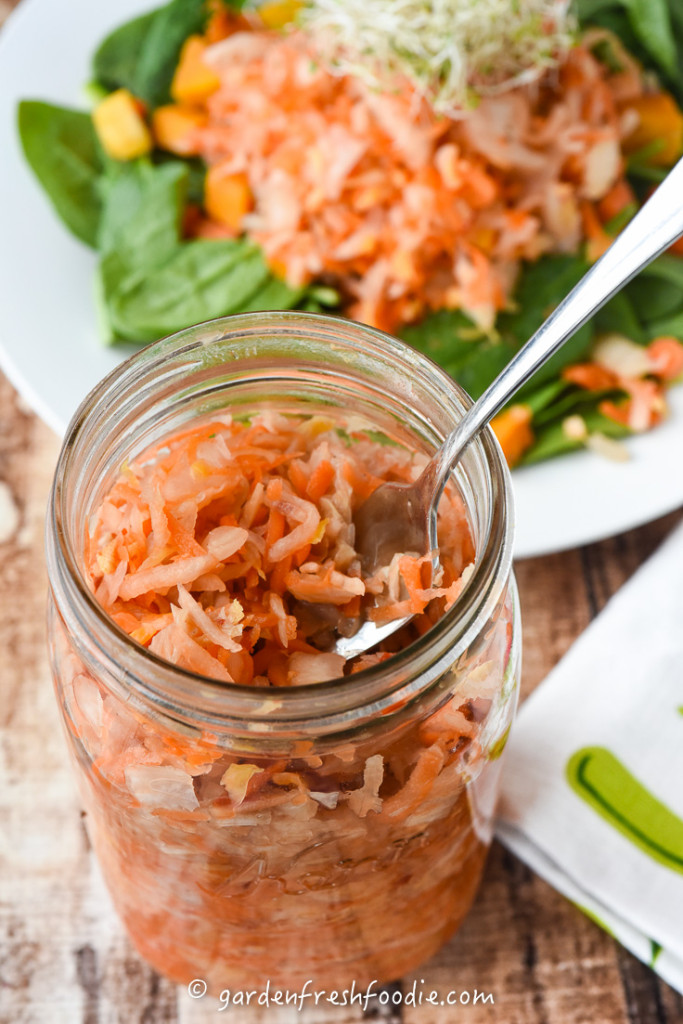 Quart of Ginger Carrot Kimchi