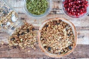 Overhead Tahini Ginger Granola