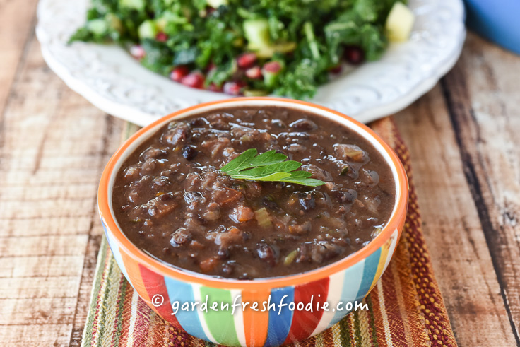 Caribbean Black Bean Soup and Salad