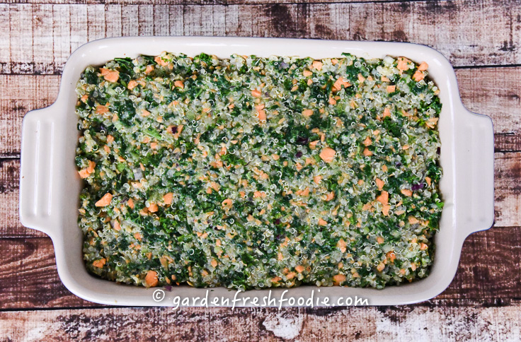 Pre-baked Quinoa Kale Crustless Quiche