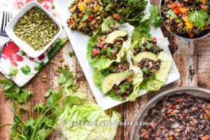 Black Bean Tacos In Lettuce Wraps