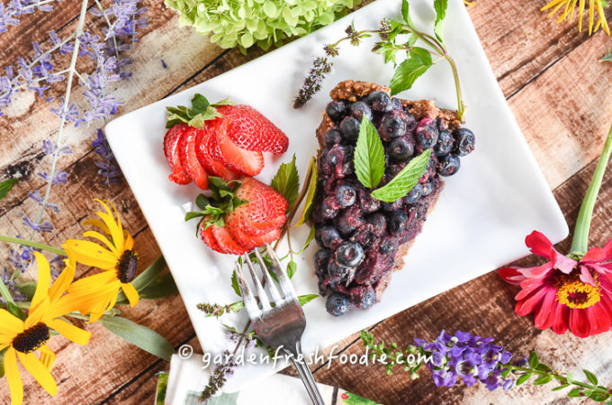 Piece of Blueberry Tart