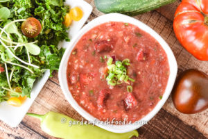 Bowl of Oil-Free Gazpacho