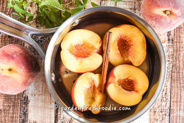 Poaching Pears in Hard Apple Cider