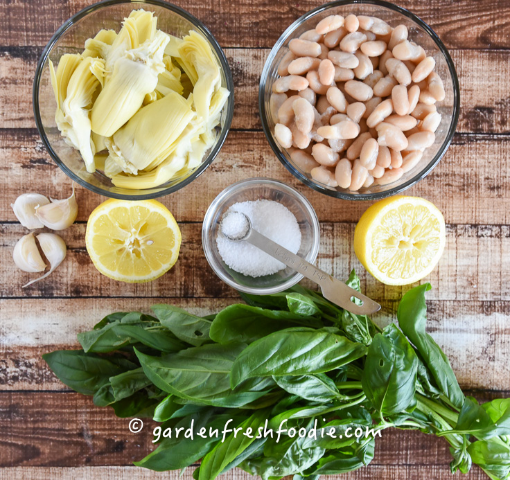 White Bean Artichoke Dip Mise En Place