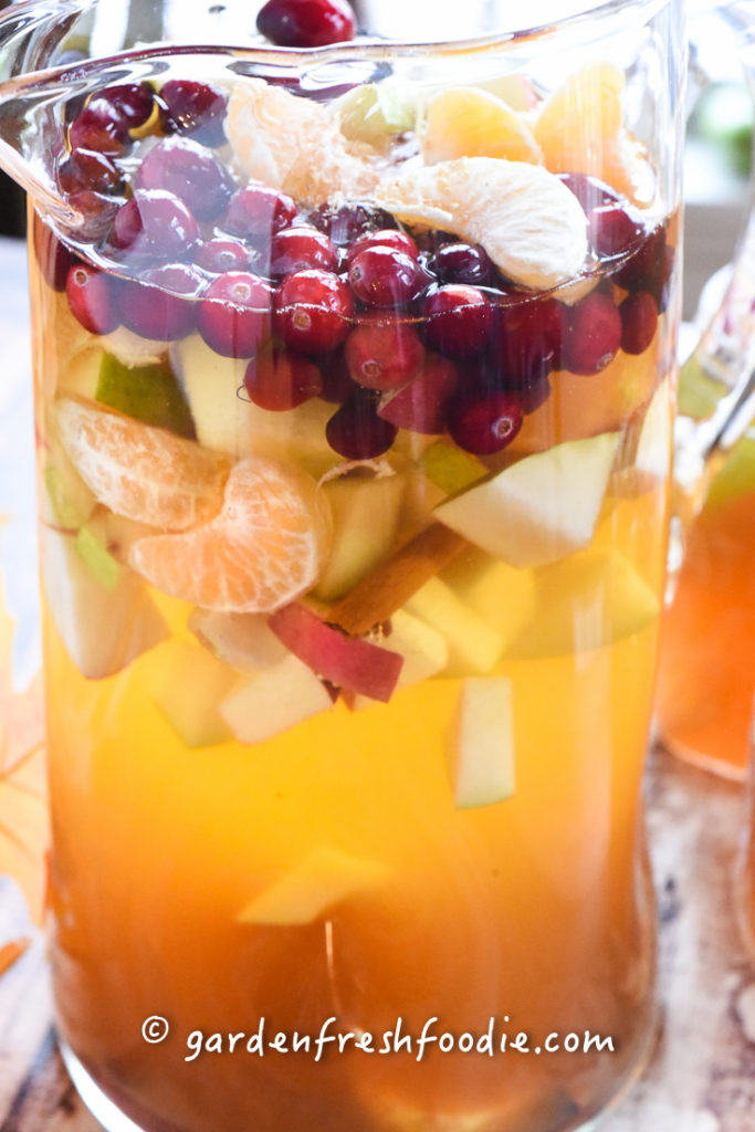 Pitcher of Apple Cider Sangria