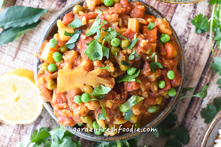 Bowl of Winter Vegetable Vindaloo