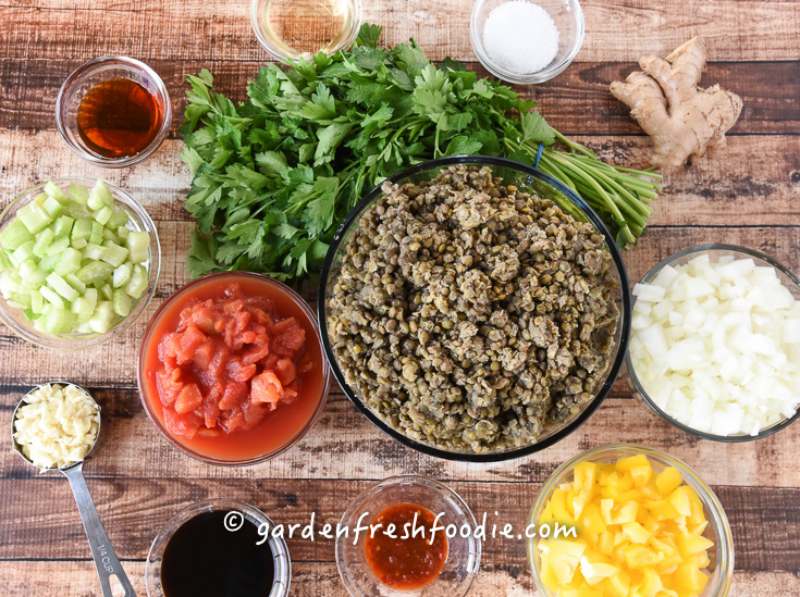 Mise En Place Lentil Sloppy Joe's